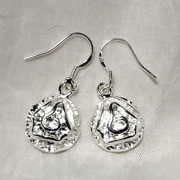 .925 rose earrings - Picture 2 of 3
